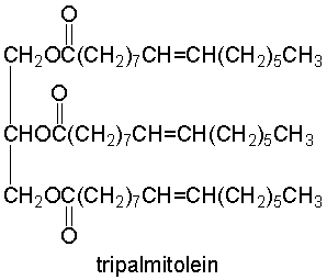 Which one of the following has the lowest melting point?       A)  trilaurin B)  tristearin C)  trilinolein D)  tripalmitolein