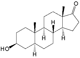 Draw a chair conformation for the following compound.  