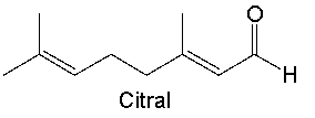 Citral is best classified as a ___________.   A)  monoterpene B)  diterpene C)  sesquiterpene D)  triterpene E)  tetraterpene