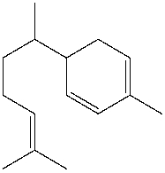 Following is the structure of zingiberene, found in ginger. Identify the isoprene units in zingiberene.  