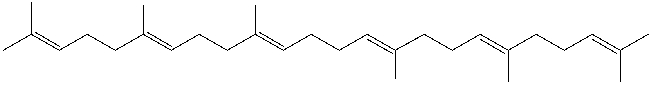 Identify the isoprene units in squalene.  