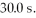 <strong>A leaky faucet drips 40 times in What is the frequency of the dripping?</strong> A) 1.3 Hz B) 0.75 Hz C) 1.6 Hz D) 0.63 Hz