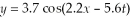 <strong>Find the speed of an ocean wave whose displacement is given by the equation where x and y are in meters and t is in seconds.</strong> A) 2.5 m/s B) 1.9 m/s C) 3.5 m/s D) 4.5 m/s