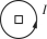  As shown in the figure, a large round loop of 269 turns and radius 67.0 cm carries a current of I =  78.0 \mathrm {~A}  A small square loop of 31.0 turns and 1.00 cm on a side is placed at the center of the large loop. If the current in the large loop drops to 0.00 A in 0.0470 s, find the induced emf in the small loop. The square loop is small enough that you can assume that the magnetic field in its region is uniform and equal to the magnetic field at the center of the round loop. (μ<sub>0</sub> = 4π × 10<sup>-7</sup> T ∙ m/A)   