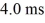 What resistance should be added in series with a 3.0-H inductor to complete an LR circuit with a time constant of   ? A)  0.75 k Ω B)  12 Ω C)  0.75 Ω D)  2.5 Ω