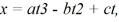 The position of an object is given by   where       And x and t are in SI units. What is the instantaneous acceleration of the object when   A)  -13 m/s<sup>2</sup> B)  2.9 m/s<sup>2</sup> C)  4.6 m/s<sup>2</sup> D)  13 m/s<sup>2</sup>