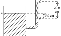 <strong>As shown in the figure, a container has a vertical tube, whose inner radius is 32.00 mm, connected to it at its side. An unknown liquid reaches level A in the container and level B in the tube-level A being 5.0 cm higher than level B. The liquid supports a 20.0-cm high column of oil, between levels B and C, whose density is 460 kg/m<sup>3</sup>. What is the density of the unknown liquid? </strong> A) 1800 kg/m<sup>3</sup> B) 2000 kg/m<sup>3</sup> C) 1400 kg/m<sup>3</sup> D) 1600 kg/m<sup>3</sup> E) 1700 kg/m<sup>3</sup>