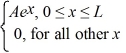 A set of five possible wave functions is given below,where L is a positive real number. ψ<sub>1</sub>(x) = Ae<sup>-</sup><sup>x</sup>,for all x ψ<sub>2</sub>(x) = A cos x,for all x Ψ<sub>3</sub>(x) =   ψ<sub>4</sub>(x) =   ψ<sub>5</sub>(x) =   Which of the five possible wave functions are normalizable? (There may be more than one correct choice.)  A) ψ<sub>1</sub>(x)  B) ψ<sub>2</sub>(x)  C) ψ<sub>3</sub>(x)  D) ψ<sub>4</sub>(x)  E) ψ<sub>5</sub>(x) 