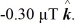 A point charge Q moves on the x-axis in the positive direction with a speed of   A point P is on the y-axis at   The magnetic field produced at the point P,as the charge moves through the origin,is equal to   What is the charge Q? (μ<sub>0</sub> = 4π × 10<sup>-7</sup> T ∙ m/A)  A) -53 μC B) +53 μC C) -39 μC D) +39 μC E) +26 μC