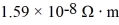 <strong>A silver wire with resistivity carries a current density of What is the magnitude of the electric field inside the wire?</strong> A)0.064 V/m B)2.5 V/m C)0.040 V/m D)0.10 V/m