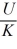 A charged capacitor stores energy U.Without connecting this capacitor to anything,dielectric having dielectric constant K is now inserted between the plates of the capacitor,completely filling the space between them.How much energy does the capacitor now store? A) 2KU B) KU C) U D)    E)   