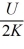 A charged capacitor stores energy U.Without connecting this capacitor to anything,dielectric having dielectric constant K is now inserted between the plates of the capacitor,completely filling the space between them.How much energy does the capacitor now store? A) 2KU B) KU C) U D)    E)   