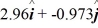 The angle between vector   = 2.00   + 3.00   and vector   is   The scalar product of vectors   and   is 3.00.If the x component of vector   is positive,what is vector   . A)    B)    C)    D)    E)   