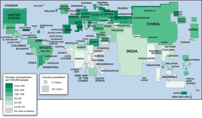   -The above map is an example of a(n)  A)  isopleth map. B)  topographic map. C)  cartogram. D)  Peters projection map. E)  located chart map.