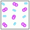  Use the figures below   A)    B)    C)    D)    E)    -Which of the above figures represents a  \underline{\text{gaseous element}} ? A)  Figure A B)  Figure B C)  Figure C D)  Figure D E)  Figure E 