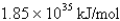 <strong>What is the energy per mole of photons of light with a wavelength of 976.9 nm?</strong> A) B) C) D) E)