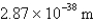 <strong>What is the de Broglie wavelength of a 148-g baseball traveling at 97.1 mph? ( )</strong> A) B) C) D) E)