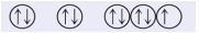  Which of the following orbital diagrams represent(s) a paramagnetic atom? 1s  ~~~~~~~~~~ ~~~ 2s  ~~~~~~~~ 2p 1)    2)    3)    A)  1 only B)  2 only C)  3 only D)  1 and 2 E)  2 and 3 