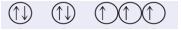  Which of the following orbital diagrams represent(s) a paramagnetic atom? 1s  ~~~~~~~~~~ ~~~ 2s  ~~~~~~~~ 2p 1)    2)    3)    A)  1 only B)  2 only C)  3 only D)  1 and 2 E)  2 and 3 