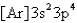What is the ground-state electron configuration of sulfur (S) ? A)    B)    C)    D)    E)   