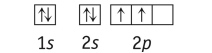 Which element has the following ground state electron configuration?   A)  B B)  Li C)  Si D)  Be E)  C