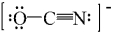 One resonance structure for OCN<sup>-</sup> ion is drawn below.What is the formal charge on each atom?   A)  O atom = 0,C atom = 0,and N atom = 0 B)  O atom = 0,C atom = 0,and N atom = -1 C)  O atom = -1,C atom = 0,and N atom = 0 D)  O atom = -1,C atom = -1,and N atom = +1 E)  O atom = +1,C atom = 0,and N atom = -2
