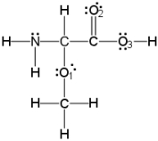 What is the molecular geometry around oxygen atom O<sub>2</sub>?   A)  linear B)  trigonal pyramidal C)  trigonal planar D)  T-shaped E)  tetrahedral