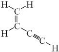  How many sigma (  \sigma ) bonds and pi ( \pi ) bonds are in the following molecule?   A)  seven   \sigma  and three  \pi  B)  seven   \sigma  and two  \pi  C)  five   \sigma  and five  \pi  D)  five   \sigma  and three  \pi  E)  five   \sigma  and two  \pi