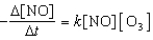  What is the overall order of the reaction below NO(g) + O<sub>3</sub>(g)  \to  NO<sub>2</sub>(g) + O<sub>2</sub>(g)  If it proceeds via the following rate expression?   A)  zero-order B)  first-order C)  second-order D)  third-order E)  fourth-order 