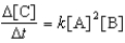  For the reaction 2A + B  \to C,the rate law is    . Which of the factor(s) will affect the value of the  \underline{\text{ rate constant }}   for this reaction? 1) decreasing the temperature 2) adding a catalyst 3) decreasing the concentration of reactant A A)  1 only B)  2 only C)  3 only D)  1 and 2 E)  2 and 3 