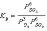 What is the balanced equation for the following equilibrium expression?   A)  6SO<sub>2</sub>(g) + 3O<sub>2</sub>(g)    6SO<sub>3</sub>(g)  B)  6SO<sub>3</sub>(g)    6SO<sub>2</sub>(g) + 3O<sub>2</sub>(g)  C)  6SO<sub>3</sub>(aq)    6SO<sub>2</sub>(aq) + 3O<sub>2</sub>(aq)  D)  6SO<sub>2</sub>(aq) + 3O<sub>2</sub>(aq)    6SO<sub>3</sub>(aq)  E)  SO<sub>2</sub>(g) +   O<sub>2</sub>(g)    SO<sub>3</sub>(g) 