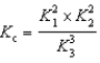  Given the following chemical equilibria, N<sub>2</sub>(g) + O<sub>2</sub>(g)    2 NO(g)   ~~~~~~~~   ~~~~~~~~  K<sub>1</sub> N<sub>2</sub>(g) + 3 H<sub>2</sub>(g)     2 NH<sub>3</sub>(g)  ~~~~~~~~   ~~  ~~~  K<sub>2</sub> H<sub>2</sub>(g) + 1/2 O<sub>2</sub>(g)    H<sub>2</sub>O(g)  ~~~~~~~~   ~~~~  ~  K<sub>3</sub> Determine the method used to calculate the equilibrium constant for the reaction below. 4 NH<sub>3</sub>(g) + 5 O<sub>2</sub>(g)    4 NO(g) + 6 H<sub>2</sub>O(g)  ~~~~~~~~  K<sub> c</sub> A)    B)    C)    D)    E)    