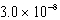  What is the equilibrium pOH of an initially 5.4 M solution of hypochlorous acid,HOCl,at 25°C (K<sub>a</sub> =   ; K<sub>w</sub> = 1.01  \times  10<sup>-14</sup>) ? A)  10.60 B)  7.42 C)  10.45 D)  10.76 E)  4.13 