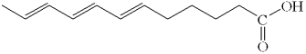 What is the classification of the molecule below?   A)  polymer B)  fatty acid C)  saccharide D)  carbohydrate E)  triglyceride
