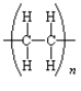 Polyvinyl chloride is used in raincoats and pipes.It is produced by the addition reaction of chloroethylene,CH<sub>2</sub>CHCl.What is the structure of the polymer produced in this reaction? A)    B)    C)    D)    E)   