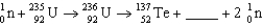 Complete the following fission reaction.   A)    B)    C)    D)    E)   