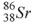 <strong>The product of the gamma decay of the strontium isotope is</strong> A) . B) . C) . D) .