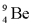 The atomic number of the nucleus   is A) 4. B) 5. C) 9. D) 13.