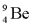 The number of protons in the nucleus   is A) 4. B) 5. C) 9. D) 13.