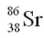 <strong>The product of the gamma decay of the strontium isotope   is</strong> A)   . B)   . C)   . D)   . <div style=padding-top: 35px> 