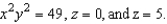 Use Divergence Theorem to evaluate   and find the outward flux of   through the surface S of the solid bounded by   A)    B)    C)    D)    E)  0