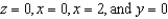 Use Divergence Theorem to evaluate   and find the outward flux of   through the surface S of the solid bounded by the planes     . A)    B)    C)    D)    E)   