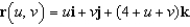 Find a vector-valued function whose graph is the plane   . A)    B)    C)    D)    E)   