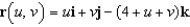 Find a vector-valued function whose graph is the plane   . A)    B)    C)    D)    E)   