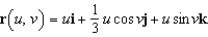 Find a vector-valued function whose graph is the cone   . A)    B)    C)    D)    E)   
