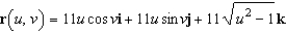 Find a vector-valued function for the hyperboloid   . A)    B)    C)    D)    E)   