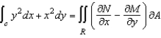 Verify Green's Theorem by setting up and evaluating both integrals   for the path C: square with vertices (0,0) , (10,0) , (10,10) , (0,10) . A)    B)    C)    D)    E)   