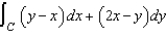 Use Green's Theorem to evaluate the integral   for the path C: boundary of the region lying between the graphs of y = x and y =   . A)    B)    C)    D)    E)   