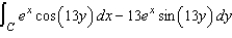 Use Green's Theorem to evaluate the line integral   where C is   . A)    B)    C)    D)    E)   