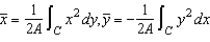 Use a computer algebra system and the result  The centroid of the region having area A bounded by the simple closed path C is     to find the centroid of the region bounded by the graphs of   and   . A)    B)    C)    D)    E)   
